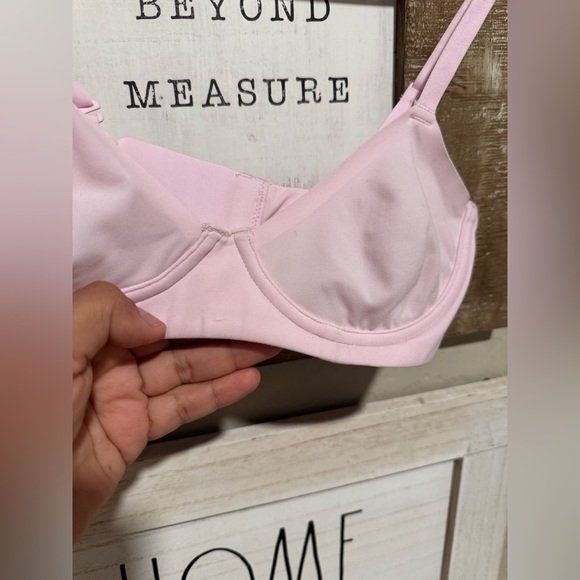 Skims fits everybody unlined demi bra in cherry blossom sz 30A - Picture 2 of 8
